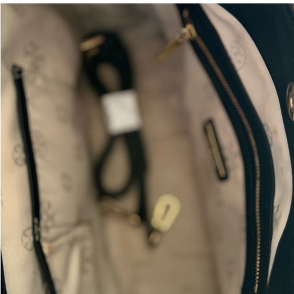 Tory Burch Black Satchel with Gold Accents - Picture 6 of 7